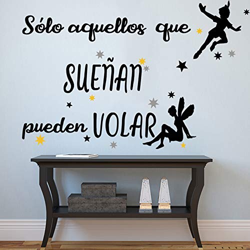 Docliick® Frase motivadora vinilo habitación"SÓLO AQUELLOS QUE SUEÑAN." Vinilos decorativos.Docliick DC-18028 (Vinilo de corte, 30x20cm) Docliick® Frase motivadora vinilo habitación"SÓLO AQUELLOS QUE SUEÑAN." Vinilos decorativos.Docliick DC-18028 (Vinilo de corte, 30x20cm)