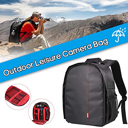 Docooler Mochila Fotografía, Mochila para Cámara Reflex Bolsa Cámara Impermeable y Multifunción para Cámara Digital DSLR, Lente, Trípode y Accesorios Docooler Mochila Fotografía, Mochila para Cámara Reflex Bolsa Cámara Impermeable y Multifunción para Cámara Digital DSLR, Lente, Trípode y Accesorios