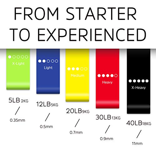 DoGeek Bandas Elasticas Fitness/Cintas Elásticas de Resistencia con eBook y Bolsa, Set de 5 Bandas Elástica para Entrenamiento de Resistencia, Gimnasio en Casa, Yoga, Pilates, Fisioterapia DoGeek Bandas Elasticas Fitness/Cintas Elásticas de Resistencia con eBook y Bolsa, Set de 5 Bandas Elástica para Entrenamiento de Resistencia, Gimnasio en Casa, Yoga, Pilates, Fisioterapia