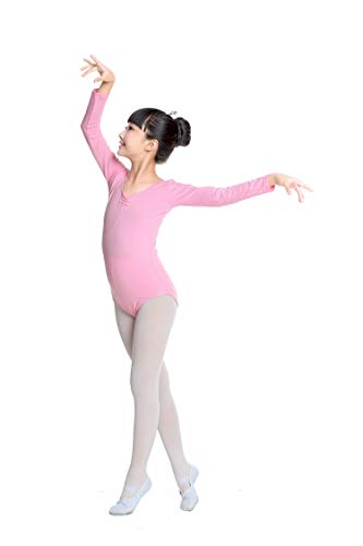 DoGeek- Maillot Ballet Niña Maillot Danza Niña Gimnasia Leotardos Ballet Gimnasia Danza Ropa Clásico Elástico de Ballet de Algodón para Niña