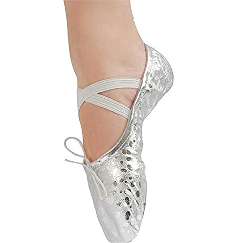 DoGeek Transpirable Zapatos de Ballet de Cuero Zapatillas de Ballet de Danza Baile para Niña