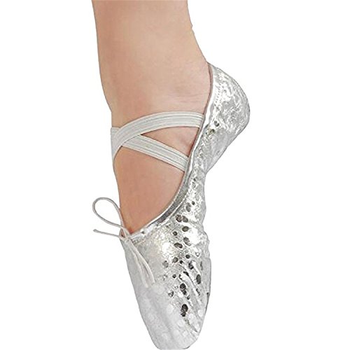 DoGeek Transpirable Zapatos de Ballet de Cuero Zapatillas de Ballet de Danza Baile para Niña