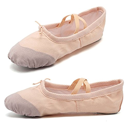 DoGeek Transpirable Zapatos de Ballet Zapatillas de Ballet de Danza Baile para Niña (26 EU, Rosa 2)