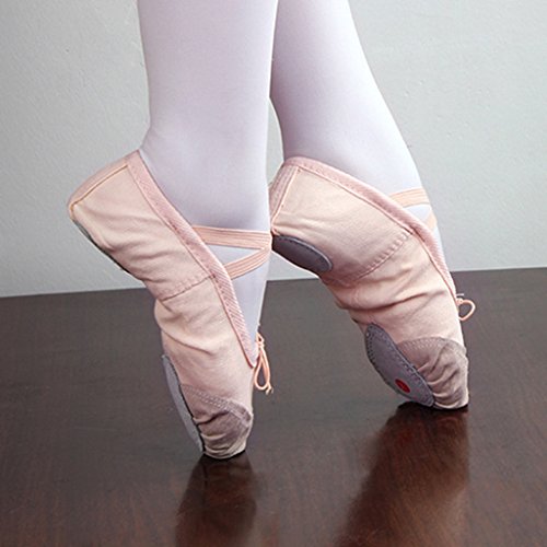 DoGeek Transpirable Zapatos de Ballet Zapatillas de Ballet de Danza Baile para Niña (26 EU, Rosa 2)