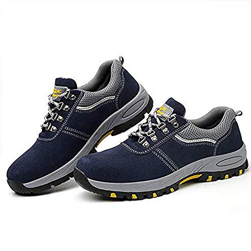 DoGeek Zapato Seguridad Calzado Seguridad Hombre con Punta de Acero, Antideslizante Transpirables, Unisex, Azul, 39 DoGeek Zapato Seguridad Calzado Seguridad Hombre con Punta de Acero, Antideslizante Transpirables, Unisex, Azul, 39