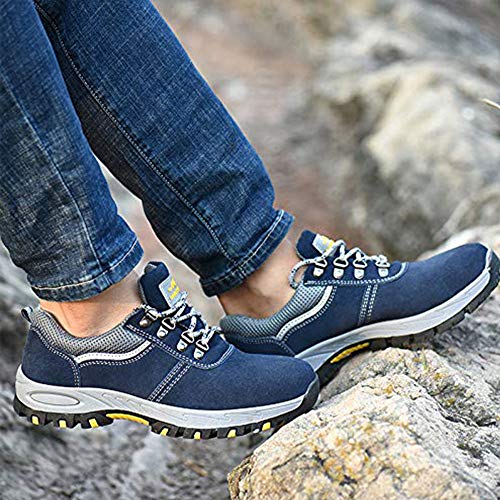 DoGeek Zapato Seguridad Calzado Seguridad Hombre con Punta de Acero, Antideslizante Transpirables, Unisex, Azul, 39 DoGeek Zapato Seguridad Calzado Seguridad Hombre con Punta de Acero, Antideslizante Transpirables, Unisex, Azul, 39