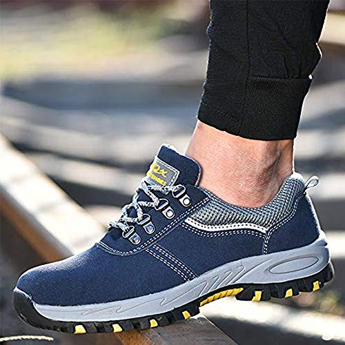 DoGeek Zapato Seguridad Calzado Seguridad Hombre con Punta de Acero, Antideslizante Transpirables, Unisex, Azul, 39 DoGeek Zapato Seguridad Calzado Seguridad Hombre con Punta de Acero, Antideslizante Transpirables, Unisex, Azul, 39