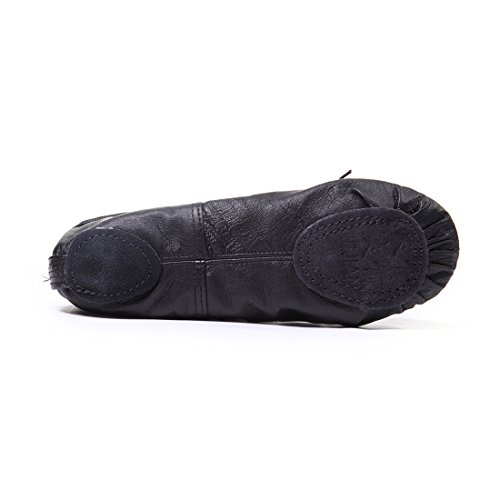 DoGeek Zapatos de Ballet de Cuero Zapatillas de Ballet de Danza Baile para Niño(Negro DoGeek Zapatos de Ballet de Cuero Zapatillas de Ballet de Danza Baile para Niño(Negro
