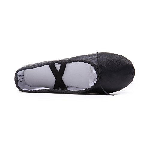 DoGeek Zapatos de Ballet de Cuero Zapatillas de Ballet de Danza Baile para Niño(Negro DoGeek Zapatos de Ballet de Cuero Zapatillas de Ballet de Danza Baile para Niño(Negro