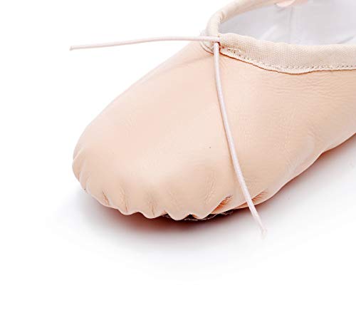 DoGeek Zapatos de Ballet de Cuero Zapatillas de Ballet de Danza Baile Zapatos Yoga para Niños