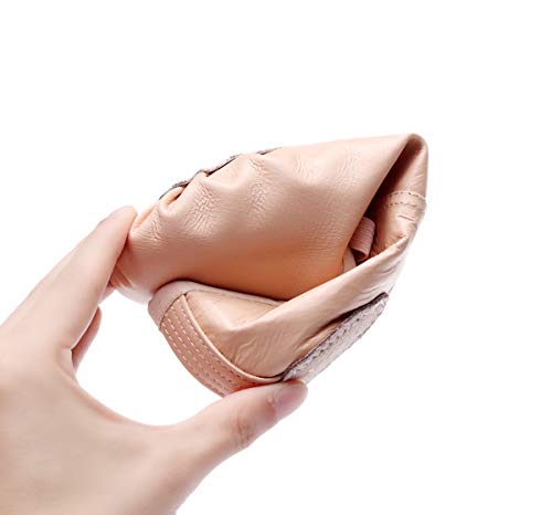 DoGeek Zapatos de Ballet de Cuero Zapatillas de Ballet de Danza Baile Zapatos Yoga para Niños