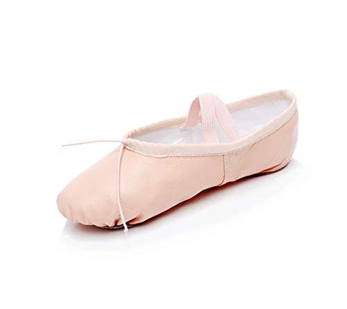 DoGeek Zapatos de Ballet de Cuero Zapatillas de Ballet de Danza Baile Zapatos Yoga para Niños