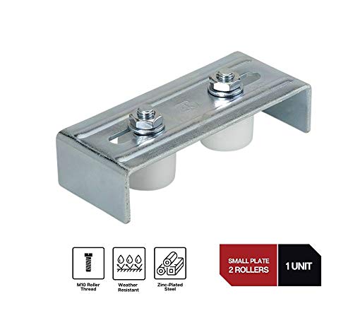 DOJA Industrial | Guia de Piso Ajustable Puerta Corredera | 2 Ruedas | Soporte para Puertas Deslizantes con Cojinetes de Nylon | Portón Electrico Automatico, Puertas Correderas, Granero DOJA Industrial | Guia de Piso Ajustable Puerta Corredera | 2 Ruedas | Soporte para Puertas Deslizantes con Cojinetes de Nylon | Portón Electrico Automatico, Puertas Correderas, Granero