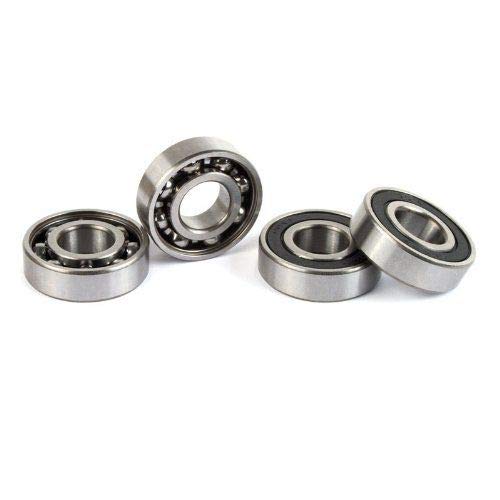 DOJA Industrial | Rodamiento de Bolas 6203 2RS C3 | Pack de 4 Unidades de cojinetes para Eje de 17mm | Exterior de 40mm | Ancho de 12mm |Útiles para: Fresadora, Impresora 3D, Torno, Bricolaje, Skate.