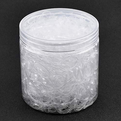 Dokpav 2000 Piezas Goma de Pelo Transparente Lazo de Pelo Elástico Banda de Goma para Niñas Bebés, Peinado de Boda, Dreadlocks Pequeños con Caja Libre Dokpav 2000 Piezas Goma de Pelo Transparente Lazo de Pelo Elástico Banda de Goma para Niñas Bebés, Peinado de Boda, Dreadlocks Pequeños con Caja Libre