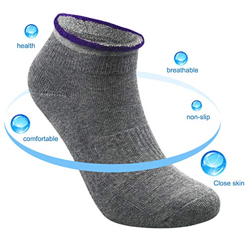 Dokpav Calcetines Pilates Yoga 4 Par Calcetines Antideslizantes de Deporte Traspirable Mujer para Yoga Pilates Barra Ballet Danza Fitness Algodon (Rosa/Gris/Blanco/Negro) Dokpav Calcetines Pilates Yoga 4 Par Calcetines Antideslizantes de Deporte Traspirable Mujer para Yoga Pilates Barra Ballet Danza Fitness Algodon (Rosa/Gris/Blanco/Negro)