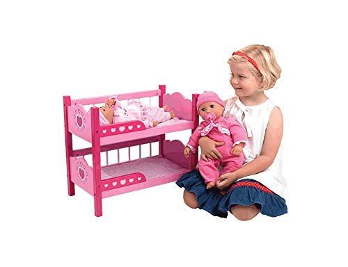 Dolls World 8612 - Literas para muñecas de hasta 46 cm, Color Rosa