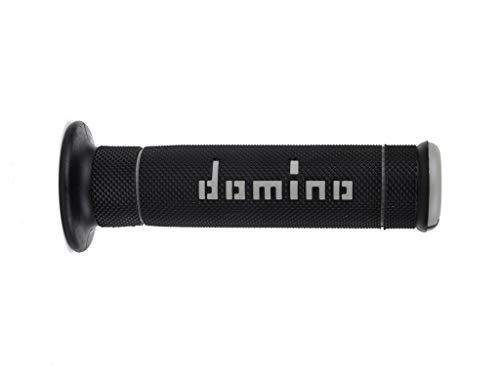 Domino - Par de puños Trial Negro/Gris (puños para moto) Domino - Par de puños Trial Negro/Gris (puños para moto)