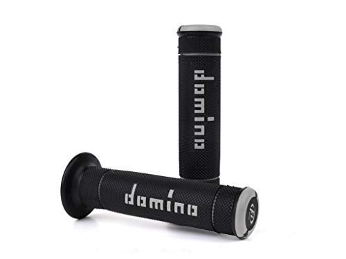Domino - Par de puños Trial Negro/Gris (puños para moto) Domino - Par de puños Trial Negro/Gris (puños para moto)
