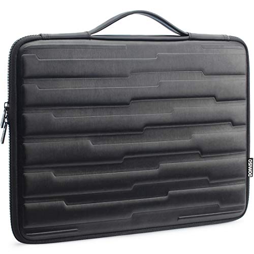 DOMISO Funda para portátil resistente a los golpes de 17 pulgadas con funda protectora con asa Compatible con 17,3" Notebook/Dell Inspiron 17/HP Pavilion/Lenovo ideapad/ASUS/Acer/HP/Alienware 17,Negro