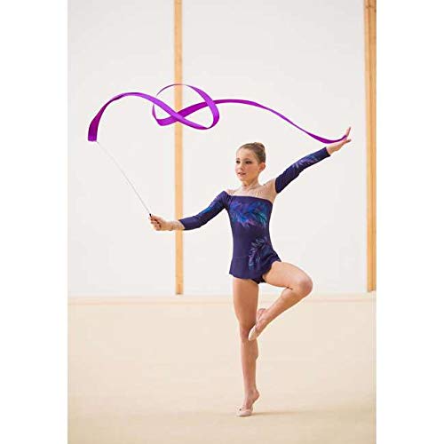 Domyos Cinta de gimnasia rítmica de 6 metros, color lila