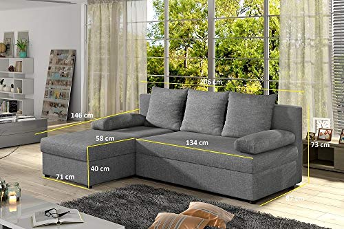 Don Baraton anticrisis.net Sofá Chaise Longue pequeño con Cama – York (Gris) Don Baraton anticrisis.net Sofá Chaise Longue pequeño con Cama – York (Gris)