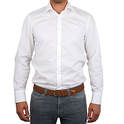 DonDon Cinturón trenzado extensible y elástico para hombres y mujeres de 100 cm a 130 cm de longitud bayo DonDon Cinturón trenzado extensible y elástico para hombres y mujeres de 100 cm a 130 cm de longitud bayo