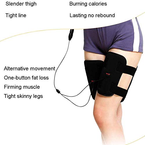 Dongbin Forma de Entrenamiento Muscular del Muslo electroestimulación ccsme Devengo de Carga USB Correa de la Aptitud Abdominal electroestimulación,Negro