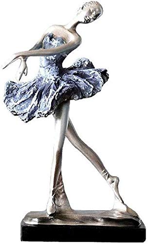 Dongyd La decoración del Arte de la Resina Escultura Muchacha del Ballet Adornos hogar Creativo Carácter Decoración Moda (Color : A)