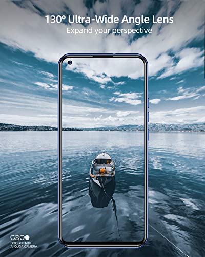 DOOGEE N30 Moviles Libres, Pantalla de 6.55" DotDisplay, 4 GB+128 GB, 4G Smartphone Cámara Cuádruple 16 MP, 8MP Frontal Cámara, Procesador Octa-Core, Batería 4500 mAh, Android 10 Telefono Movil, Azul