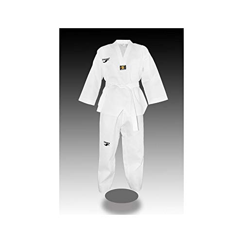 Dorawon, Dobok Taekwondo Bordado Club Talla 90 cm, Cuello Blanco Dorawon, Dobok Taekwondo Bordado Club Talla 90 cm, Cuello Blanco