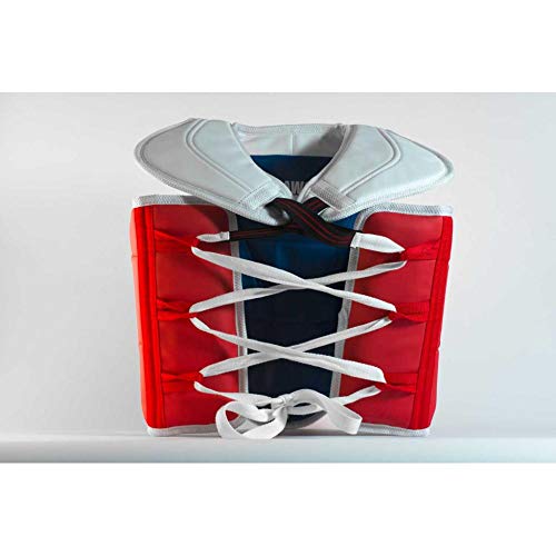 Dorawon, Peto de Taekwondo BUSAN Talla 1, Rojo y Azul Dorawon, Peto de Taekwondo BUSAN Talla 1, Rojo y Azul