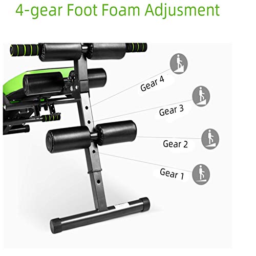 DorisAA Banco De Mancuernas Multifuncional Taburete Plegable Ajustable con Mancuernas De La Máquina del Ejercicio del Músculo Abdominal del Banco Ejercicio Físico