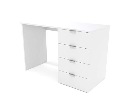 Dormidán- Escritorio 4 Cajones, Mesa de Oficina, Despacho Ordenador, (Blanco) Dormidán- Escritorio 4 Cajones, Mesa de Oficina, Despacho Ordenador, (Blanco)