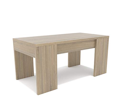 Dormidan- Mesa de Centro elevable, Comedor o Auxiliar, Mayor Grosor y Estabilidad (Roble) … Dormidan- Mesa de Centro elevable, Comedor o Auxiliar, Mayor Grosor y Estabilidad (Roble) …