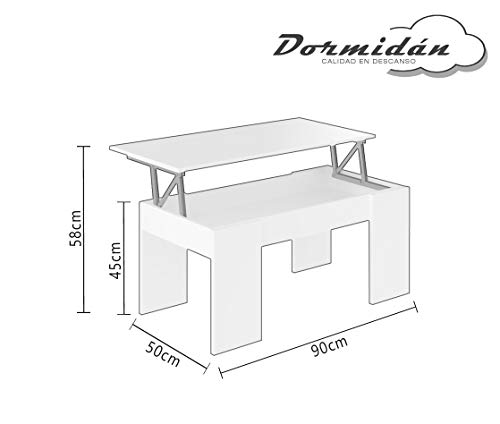 Dormidan- Mesa de Centro elevable, Comedor o Auxiliar, Mayor Grosor y Estabilidad (Roble) … Dormidan- Mesa de Centro elevable, Comedor o Auxiliar, Mayor Grosor y Estabilidad (Roble) …