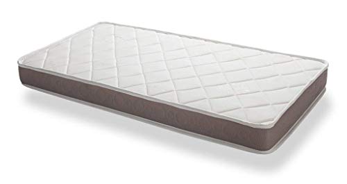 DORMIDEO Colchón Cuna viscoelástico BabyBed - Dos Caras higiénico, Transpirable y Antideslizante 70x140 cm