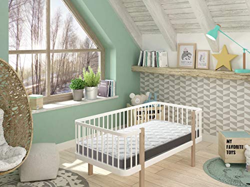 DORMIDEO Colchón Cuna viscoelástico BabyBed - Dos Caras higiénico, Transpirable y Antideslizante DORMIDEO Colchón Cuna viscoelástico BabyBed - Dos Caras higiénico, Transpirable y Antideslizante
