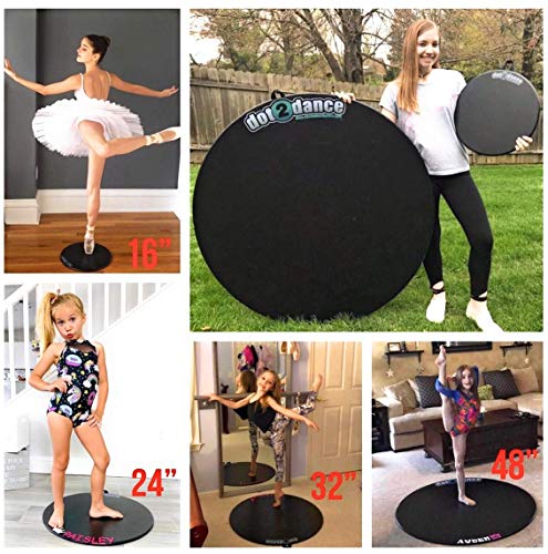 Dot2dance - Alfombrilla de baile portátil en 4 tamaños, entre ellos Turn Board y Tap Board, ideal para practicar con seguridad, 32, Negro Dot2dance - Alfombrilla de baile portátil en 4 tamaños, entre ellos Turn Board y Tap Board, ideal para practicar con seguridad, 32, Negro