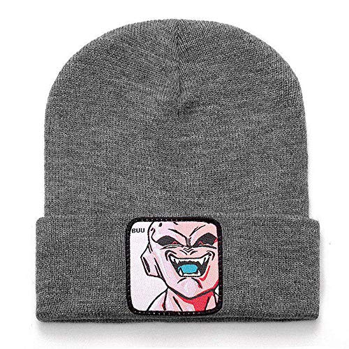 Doudou Gorro Casual de algodón Hombres y Mujeres, Gorro de Invierno de Punto cálido, Gorro Unisex sólido de Moda -Kame Gray