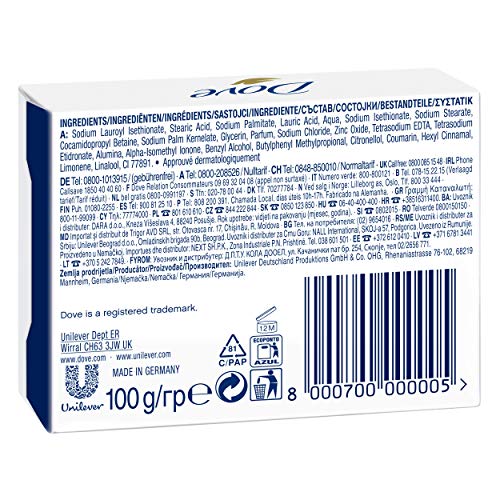 Dove Original, Crema de belleza en barra, 1 x 100 g Dove Original, Crema de belleza en barra, 1 x 100 g