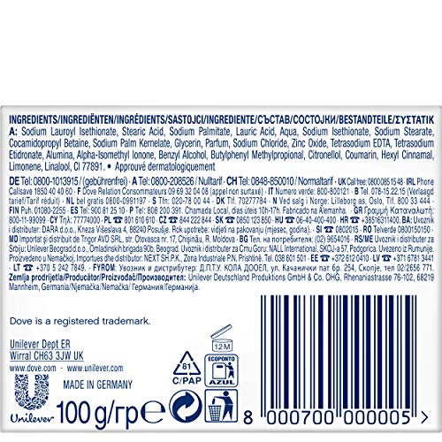 Dove Original, Crema de belleza en barra, 1 x 100 g Dove Original, Crema de belleza en barra, 1 x 100 g