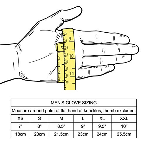 Downholme Guantes de Piel con Forro de Cachemira – Guantes Clásicos – Guantes de Invierno para Hombre (Marrón Claro, L)