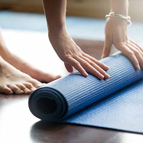 #DoYourYoga PVC Esterilla de Yoga Espuma de Memoria KIRANA Medidas: 183 x 61 x 0,4 cm/Muy resbaladizo Hecho de Eco PVC/el Punto de Partida Ideal para el Yoga, aeróbic, Fitness y Pilates.