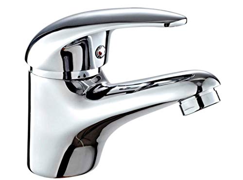 DP Grifería GS10080 Grifo Monomando de Lavabo, Plata