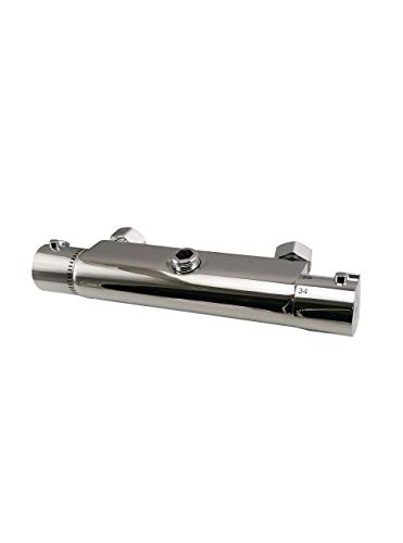 DP Grifería RY-V004 Grifo de ducha termostático modelo Badajoz/RY-V004, Plata DP Grifería RY-V004 Grifo de ducha termostático modelo Badajoz/RY-V004, Plata