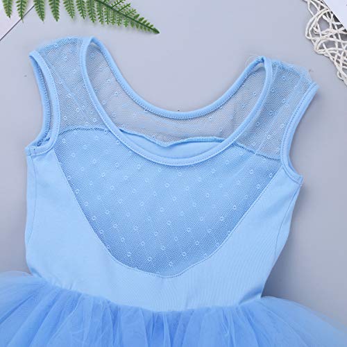 dPois Maillot de Ballet Niña Tutú Vestido con Braga Interior Traje de Baile Leotardo con Falda Malla Lunares Gimnasia Disfraz Bailarina Fiesta Carnaval 4 a 12 Años Azul A 8 años dPois Maillot de Ballet Niña Tutú Vestido con Braga Interior Traje de Baile Leotardo con Falda Malla Lunares Gimnasia Disfraz Bailarina Fiesta Carnaval 4 a 12 Años Azul A 8 años