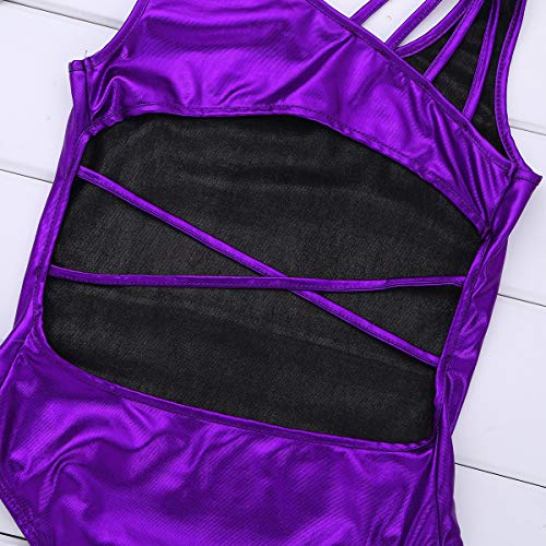 dPois Maillot Niña Gimnasia Body Mono Ropa de Danza Patinaje Artistico Leotardo Gimnasia Ritmica Clásico Brillant para Competicion (5-14 Años) Morado 9-10 años dPois Maillot Niña Gimnasia Body Mono Ropa de Danza Patinaje Artistico Leotardo Gimnasia Ritmica Clásico Brillant para Competicion (5-14 Años) Morado 9-10 años