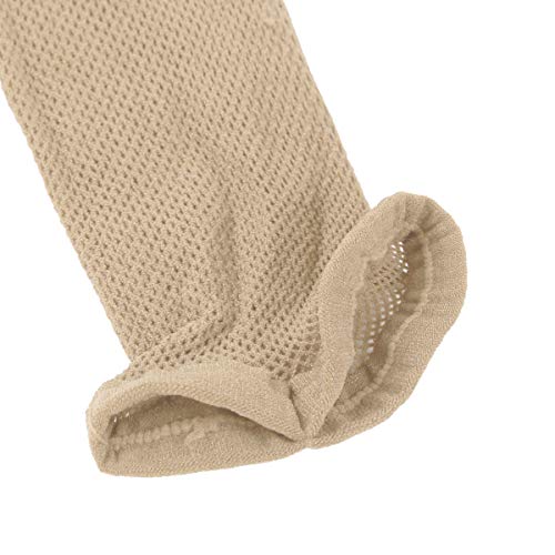 dPois Medias de Baile Danza Latina Profesional para Mujer Medias de Rejilla con Punta Abierta Medias de Baile Latino Salón Cintura Alta Natural One Size dPois Medias de Baile Danza Latina Profesional para Mujer Medias de Rejilla con Punta Abierta Medias de Baile Latino Salón Cintura Alta Natural One Size