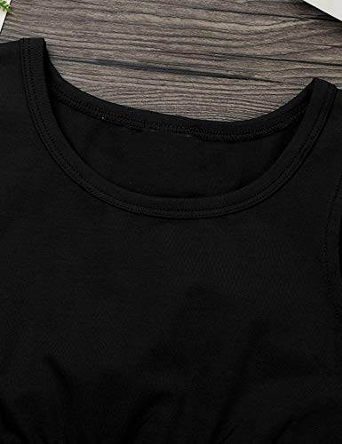 dPois Ropa Deportiva para Niñas Tank Top y Leggins Estampados Conjunto de Deporte Chaleco Pantalones Largos Running Fitness Yoga Negro 150 dPois Ropa Deportiva para Niñas Tank Top y Leggins Estampados Conjunto de Deporte Chaleco Pantalones Largos Running Fitness Yoga Negro 150